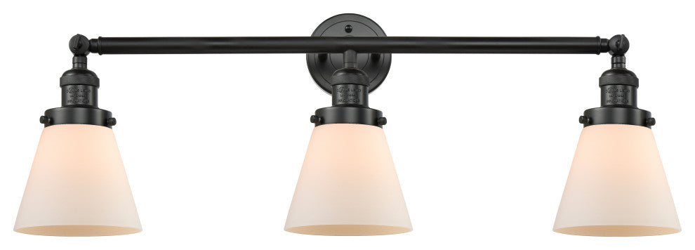 Innovations Lighting 205-Bk-S-G61-Led 3 Light Dimmable Led Bathroom Fixture