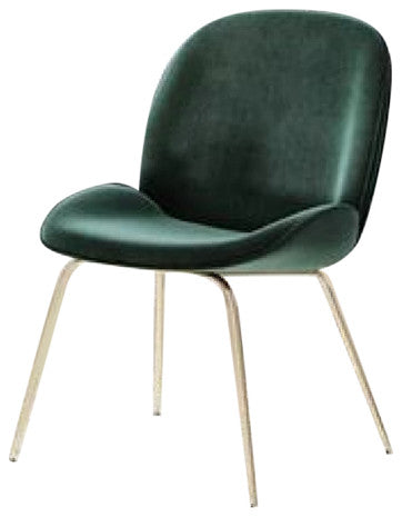 Lotus Gold Chair, Green