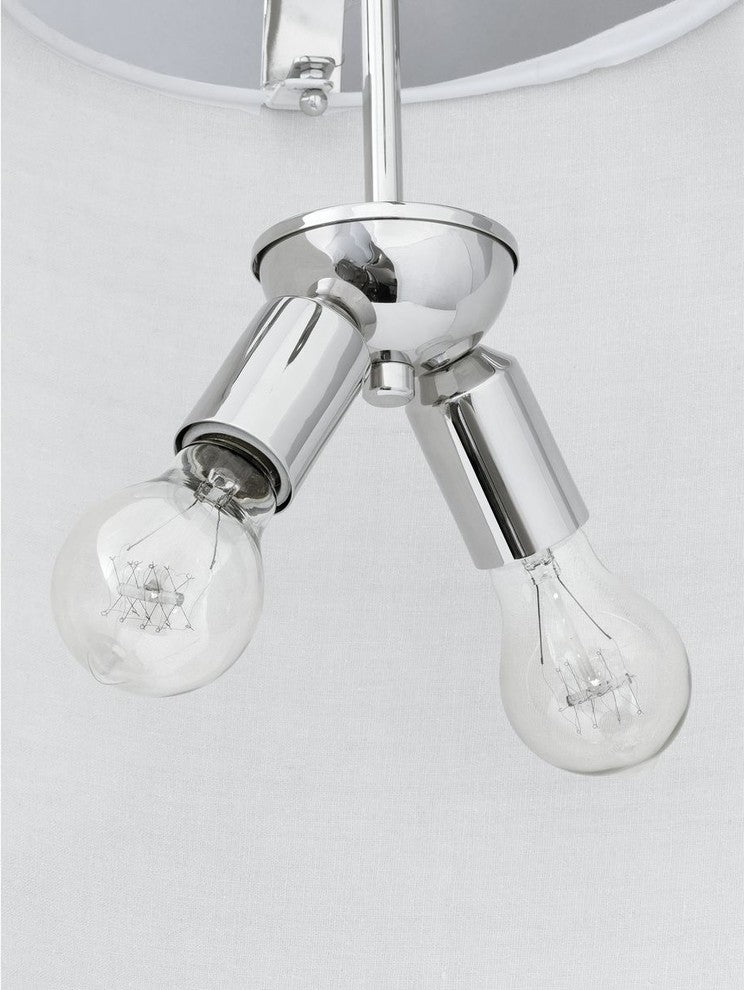 Galley Collection 2-Light Pendant, Polished Nickel