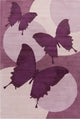 Allie Butterfly Contemporary Area Rug