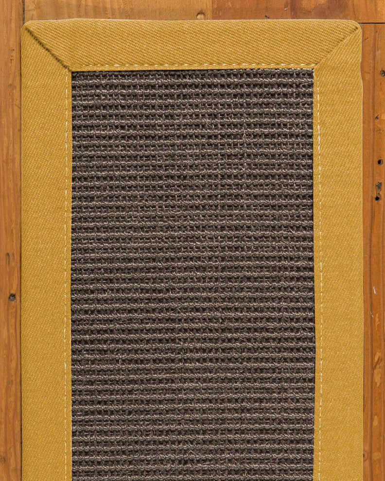 Big Sur Custom Sisal Stair Treads, Tan, 9" X 29" Set of 13