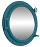 Decorative Ship Porthole Mirror, Light Blue, 24"