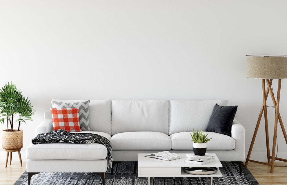 Buffalo Plaid Accent Pillow With Removable Insert, Harvest Orange, 26"x26"