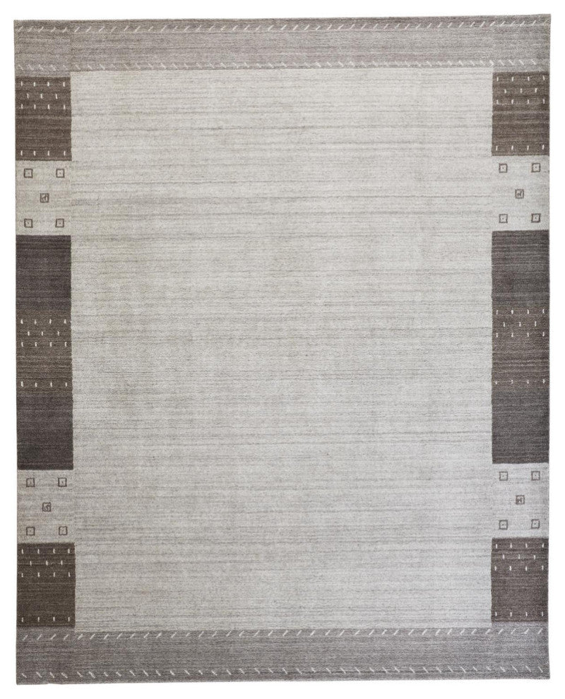 Weave & Wander Yurie Rug, Light Gray, 7'9"x9'9"