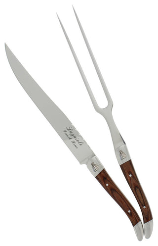 2 Piece Laguiole Pakkawood Carving Set