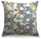 "Geometric Gold" Outdoor Pillow 20"x20"