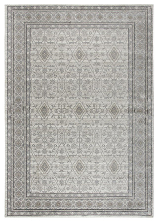 Rizzy Home Panache PN6976 Beige Motif Area Rug, Rectangular 5'3"x7'6"