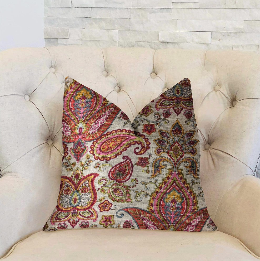 Tulip Safari  Luxury Throw Pillow, 24"x24"