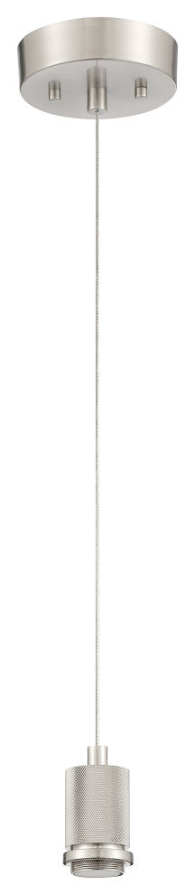 Access Port Nine 1-Light Martini LED Pendant Brushed Steel
