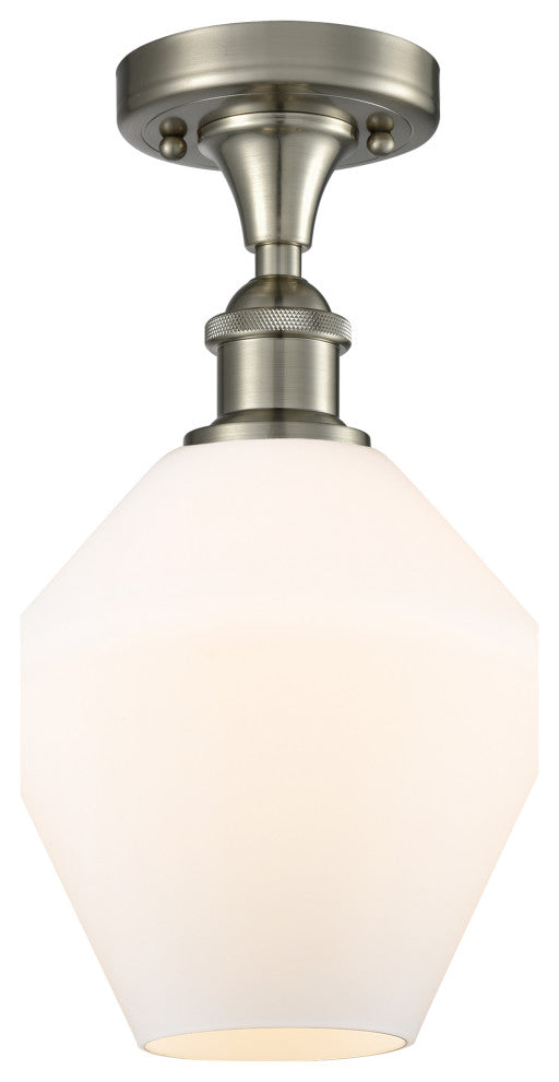 Innovations 516-1C-SN-G651-8 1-Light Semi-Flush Mount, Brushed Satin Nickel