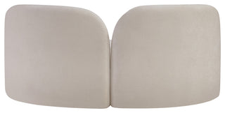 Daphne Upholstered Chair/Loveseat/Sofa, Beige, Chenille Fabric, Loveseat