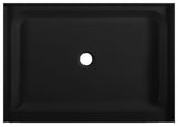 Voltaire 48"x36" Acrylic Black, Single-Threshold, Center Drain, Shower Base