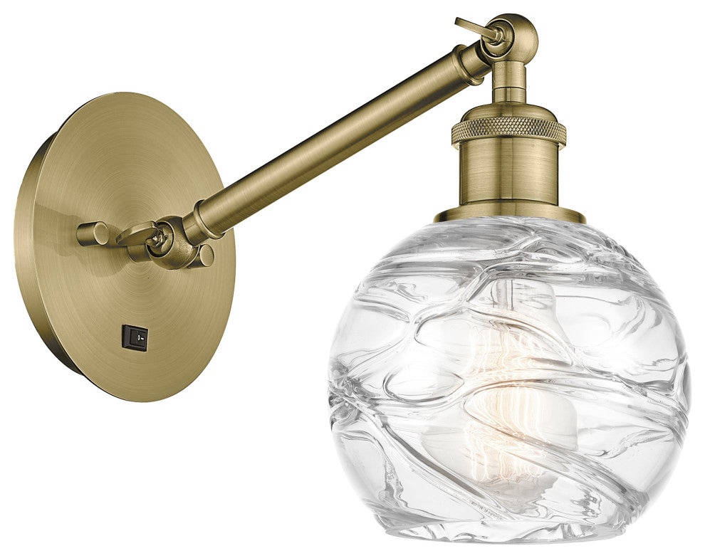 Innovations 317-1W-AB-G1213-6-LED 1-Light Sconce, Antique Brass