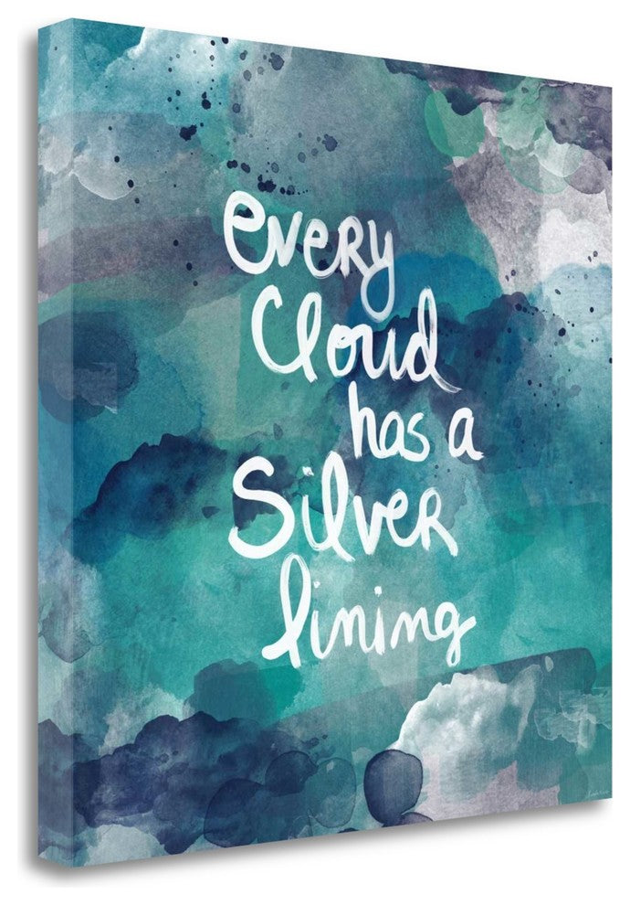 "Every Cloud Blue" By Linda Woods, Giclee Print on Gallery Wrap Canvas