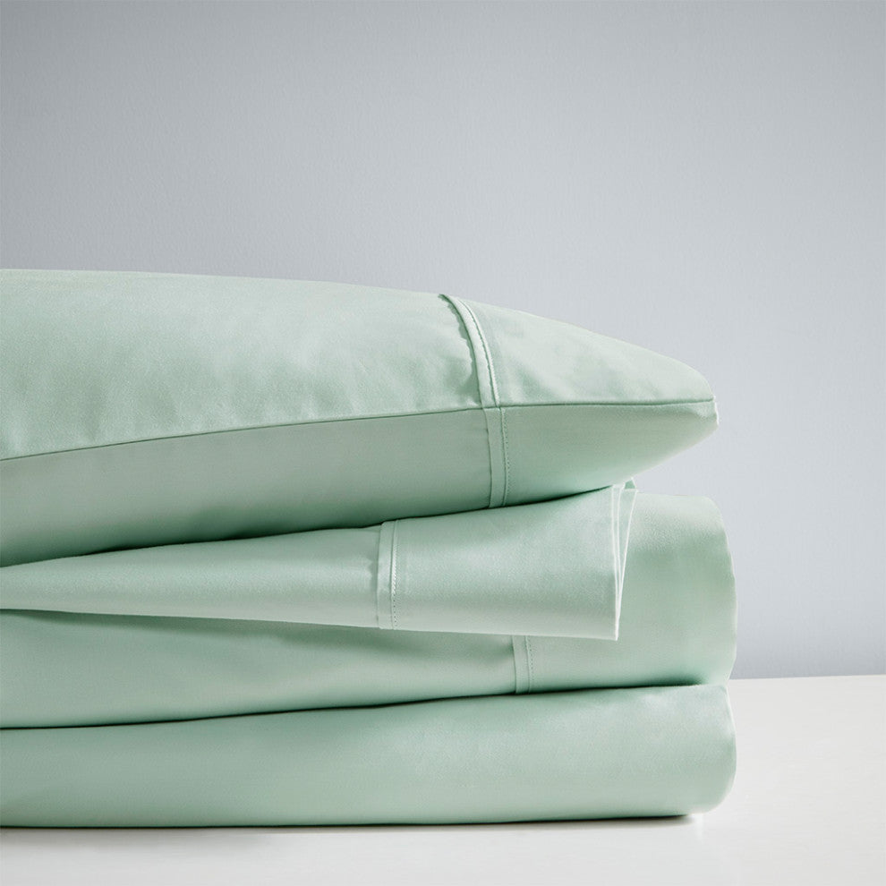 Beautyrest 1000 Thread Count Thermal Management Sheet Set, Seafoam, Cal King