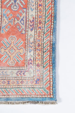 Momeni Chandler Cotton Polyester Traditional Blue Rug 4' X 6'