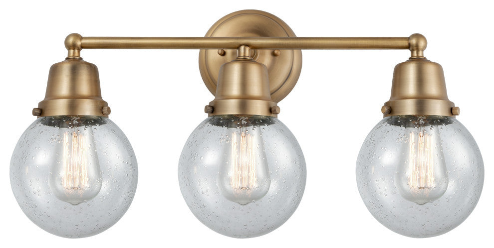 Innovations 623-3W-BB-G204-6 Beacon 3 Light Bath Vanity Light, Brushed Brass
