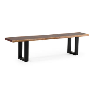 Modrest Taylor Modern Live Edge Wood Dining Bench