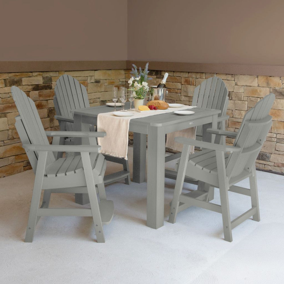 Hamilton 5-Piece Square Counter-Height Dining Set, Harbor Gray