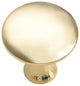 Utopia Alley Charlton Cabinet Knob, 1.2" Diameter, Polished Gold, 5 Pack