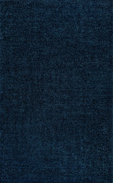 Haze Solid Low-Pile Navy 6 ft. x 9 ft. Area Rug