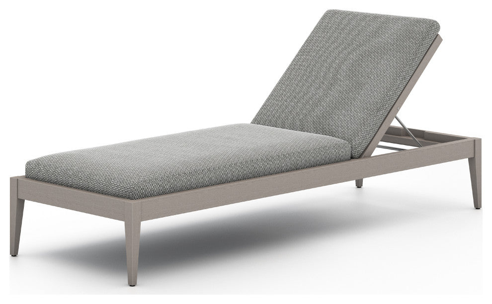 Sherwood Outdoor Chaise Lounge-Grey/Ash