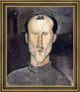 Amedeo Modigliani Leon Indenbaum - 16" x 20" Framed Premium Canvas Print