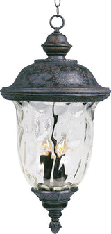 Maxim Carriage House VX 3-Light Outdoor Hanging Lantern Bronze - 40427WGOB