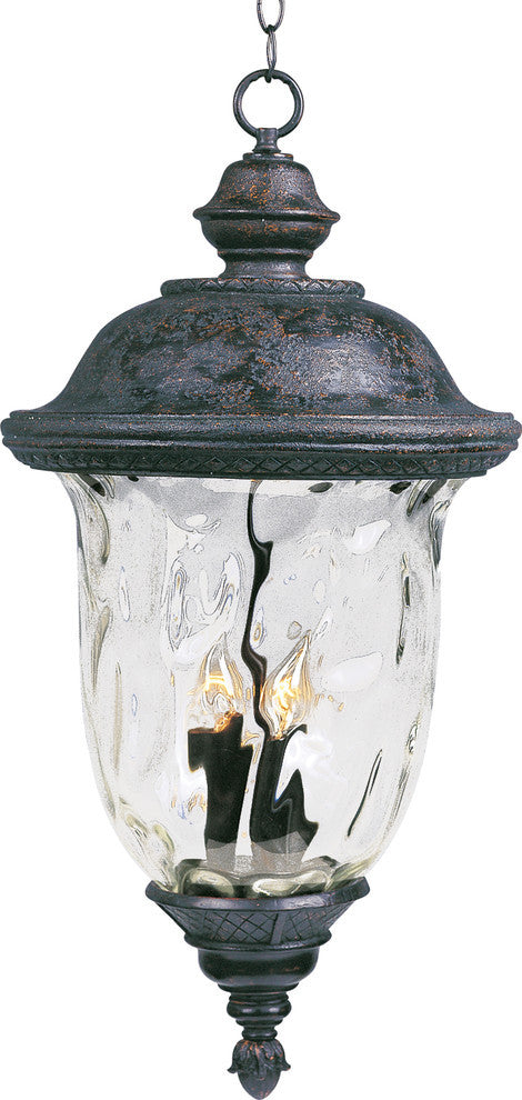Maxim Carriage House VX 3-Light Outdoor Hanging Lantern Bronze - 40427WGOB