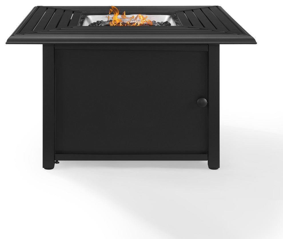 Dante Metal Fire Table Black