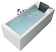 ARIEL Platinum 70" Left Drain Rectangular Alcove Whirlpool Bathtub
