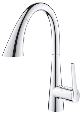 Grohe 30 368 2 Zedra 1.75 GPM 1 Hole Pull Down Bar Faucet - Starlight Chrome