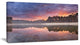 Quiet Lake Mirroring the Sky, Landscape Canvas Art Print, 32"x16"