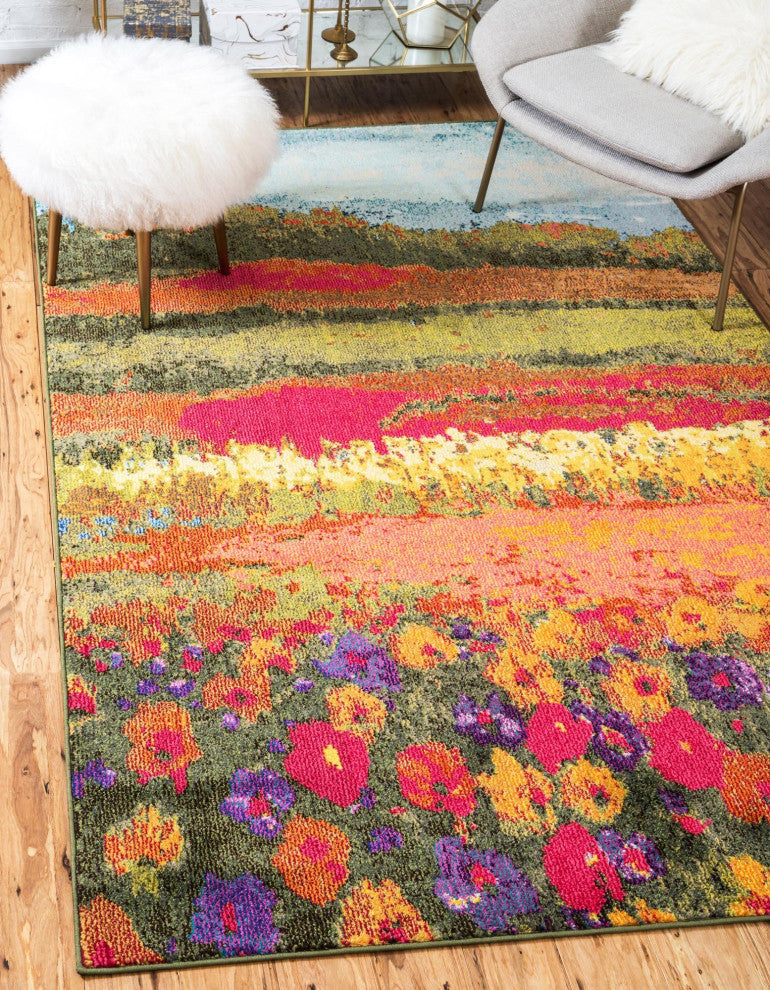 Rug Unique Loom Estrella Multi Rectangular 5' 0 x 8' 0