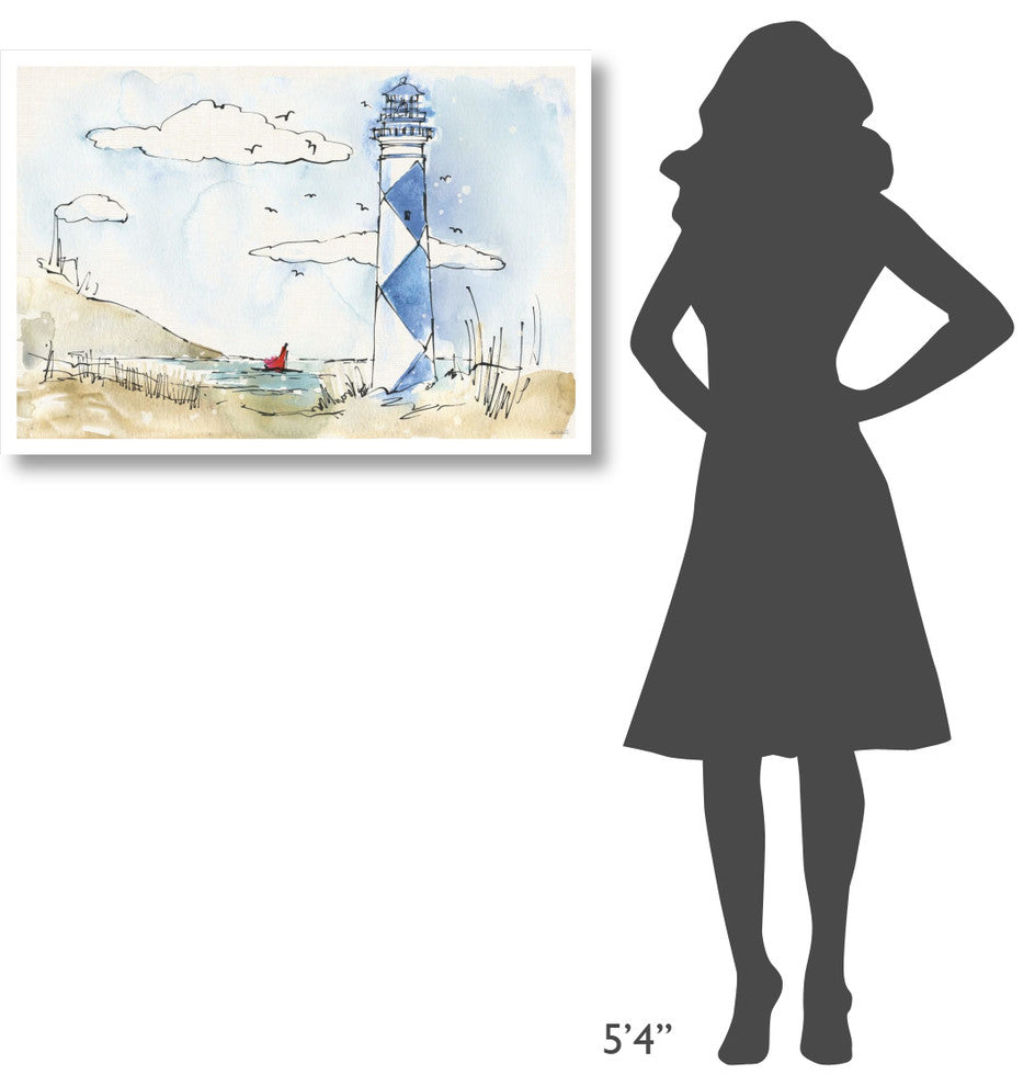 "Coastal Life VIII" Digital Paper Print by Anne Tavoletti, 38"x26"