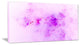 Blur Light Pink Sky with Stars, Oversized Abstract Canvas Art Print, 60x28