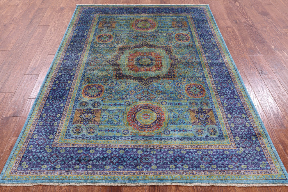 5' 5" X 7' 5" Mamluk Handmade Wool Rug - Q12607