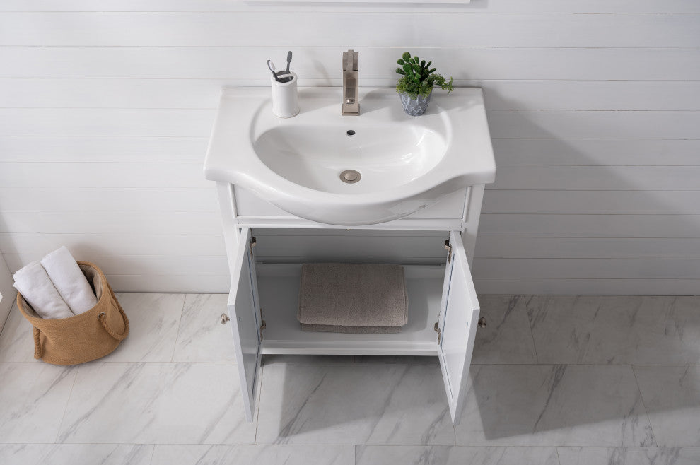 Marian Transitional White 30" Single Sink Vanity