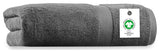 Delara 1-Piece 100% Organic Cotton Plush Bath Sheet, 36"x70", Dark Grey