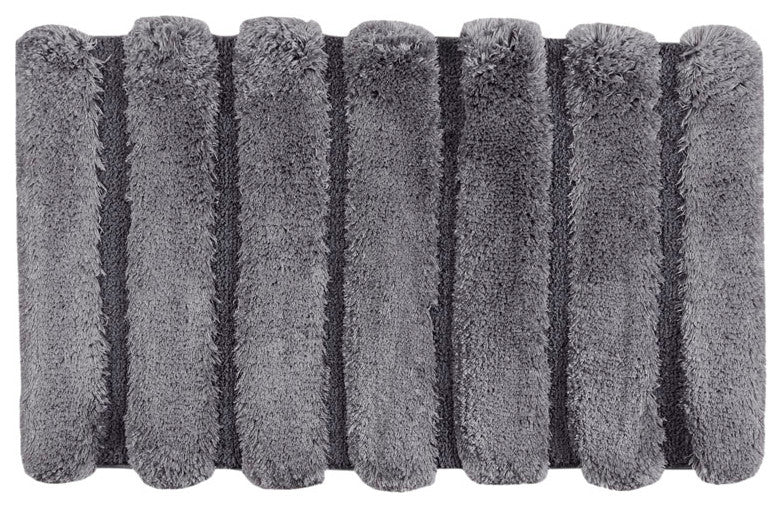 Madison Park Tufted Pearl Channel Rug, Grey