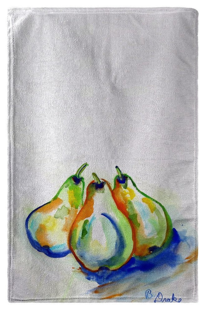 Betsy Drake Three Pears Beach Towel
