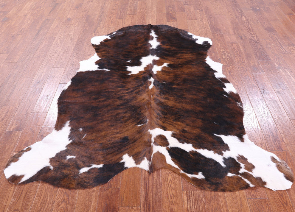 6' 8" X 6' 2" Natural Cowhide Rug C1566