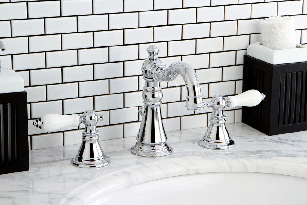 Two Handle 8" Widespread Lavatory Faucet with Retail Pop-up FS1971APL
