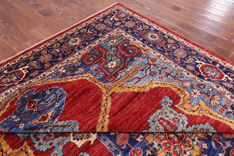 Handmade Persian Fine Serapi Wool Rug 9' 10" X 13' 4" - Q12632