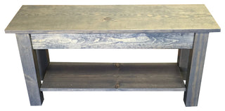 Cape Cod Storage Bench With Shelf, 36"