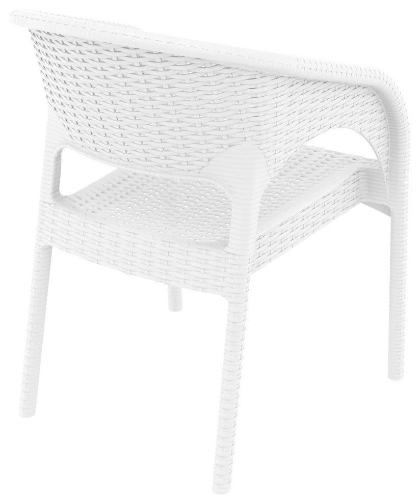 Compamia Panama Outdoor Dining Armchairs, Set of 2, White