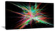 Green Red Spectrum of Light, Oversized Abstract Canvas Art Print, 60x28