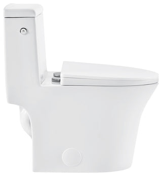 Hugo One Piece Elongated Toilet, Touchless