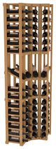 4 Column Display Corner Cellar Pine, Oak Stain