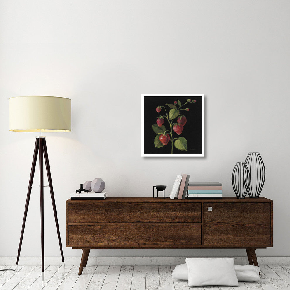 "Fraise no Words" Digital Paper Print by Silvia Vassileva, 26"x26"